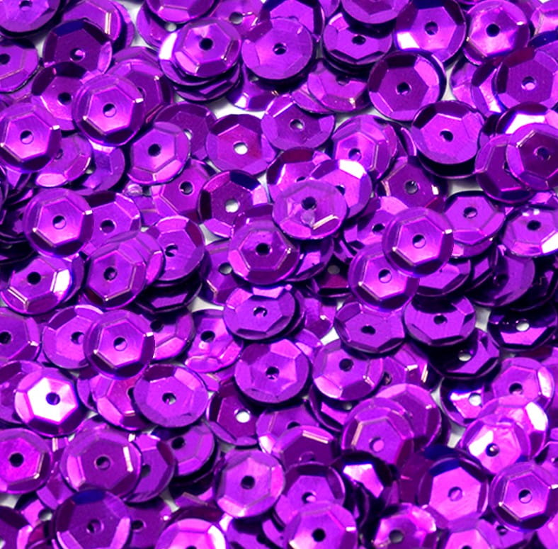 Cekiny Błyszczące 8mm 12g B160 Fioletowe