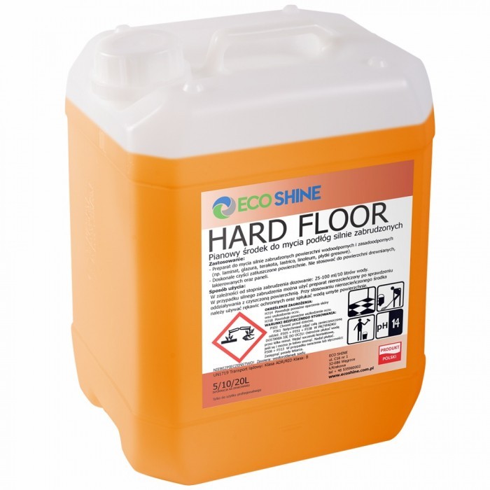 Eco Shine Hard Floor 5L – pieniący płyn do silnych zabrudzeń
